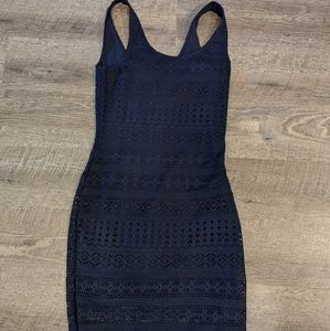 Dynamite Navy Lace Bodycon Dress - Small